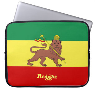 Capa Para Notebook Leão da reggae de Rasta do neopreno 15" de Judah
