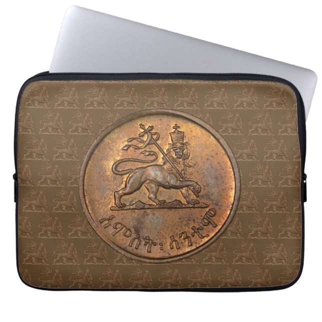 Capa Para Notebook Leão de Judá Selassie Rasta Reggae África Raízes (Frente)