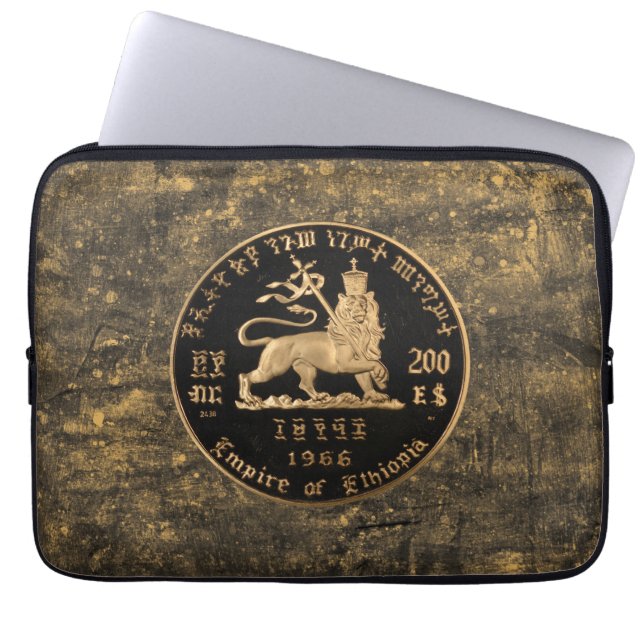 Capa Para Notebook Leão de Judá Selassie Rasta Reggae África Raízes (Frente)