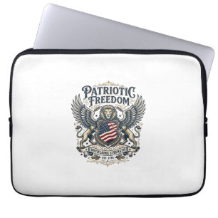 Capa Para Notebook Leão Patriótico Águia Guardião Animal Híbrido Patr