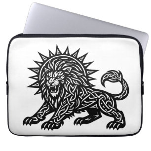 Capa Para Notebook Leão Zodíaco Sol‑Crina Leão BurnsInHell