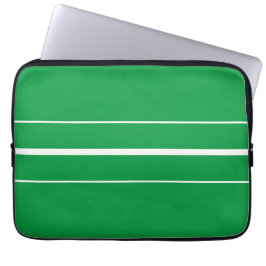 Capa Para Notebook Legal Bold Kelly Green White Center Stripes