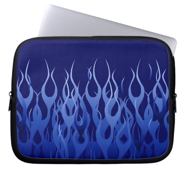 Capa Para Notebook Legal Chamas Azuis Bandeiras (Frente)