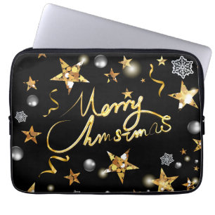 Capa Para Notebook Legal Dourado Metálico Preto Metálico Baixo-Chave