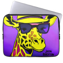 Legal Dude Girafa em óculos de sol. Editável