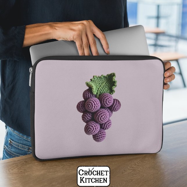 Capa Para Notebook Legal Mínimo Roxo Vovó Chic Grape (Criador carregado)