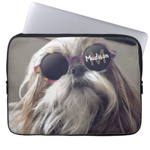 Capa Para Notebook Legal Shih Tzu Vintage óculos retrorreflectores Fo