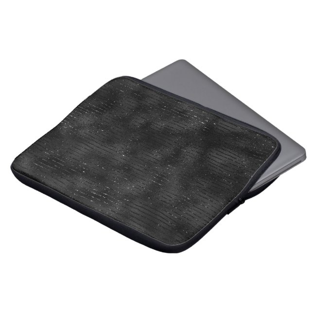 Capa Para Notebook Leggings com listras de lantejoulas preto (Frente Topo)