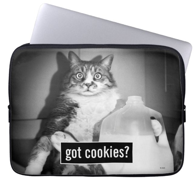 Capa Para Notebook Leite De Bebendo De Gato De Jug (Frente)