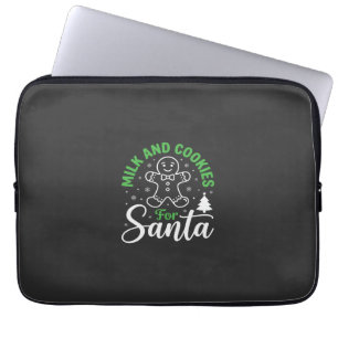 Capa Para Notebook Leite e Biscoitos de Natal para o Papai Noel