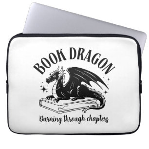 Capa Para Notebook Leitor de Fantasia do Dragão do Livro Divertido