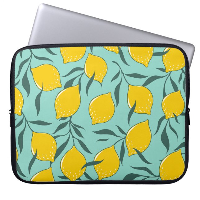 Capa Para Notebook Lemon Art Fashion Abstrato Seamless (Frente)