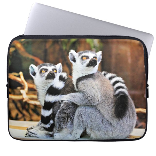 Capa Para Notebook Lemurs adoráveis (Frente)