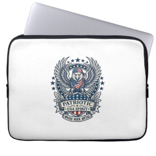 Capa Para Notebook Lenço Patriótico Rocker Glória Antiga Música Rock 