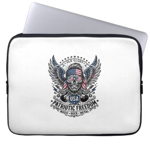 Capa Para Notebook Lenço Patriótico Rocker Old Glory Música Rock Meta
