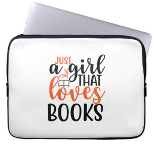 Capa Para Notebook Lendo Arte Apenas Uma Menina Que Ama Livros