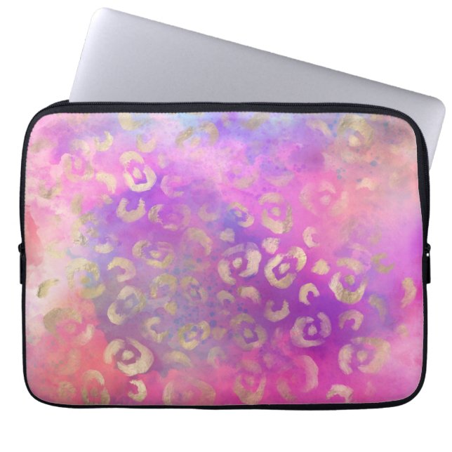 Capa Para Notebook Leopard Paint Series Design 11 (Frente)