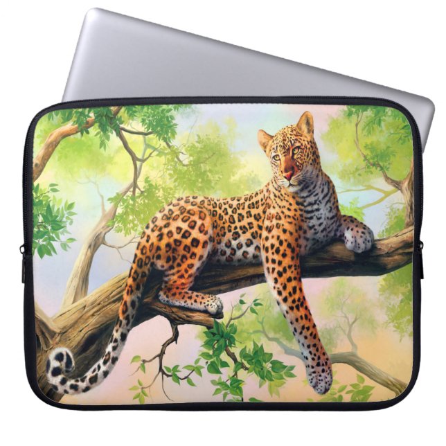 Capa Para Notebook Leopardo (Frente)