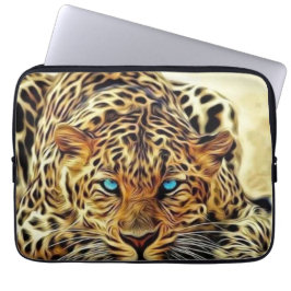 Capa Para Notebook Leopardo dos olhos azuis