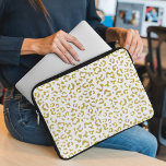 Capa Para Notebook Leopardo Dourado, Brilho Dourado, Impressão Leopar<br><div class="desc">Padrão elegante,  na moda e sofisticado de leopardo em cor dourada. Presente moderno e moderno,  perfeito para o amante da impressão animal em sua vida.</div>