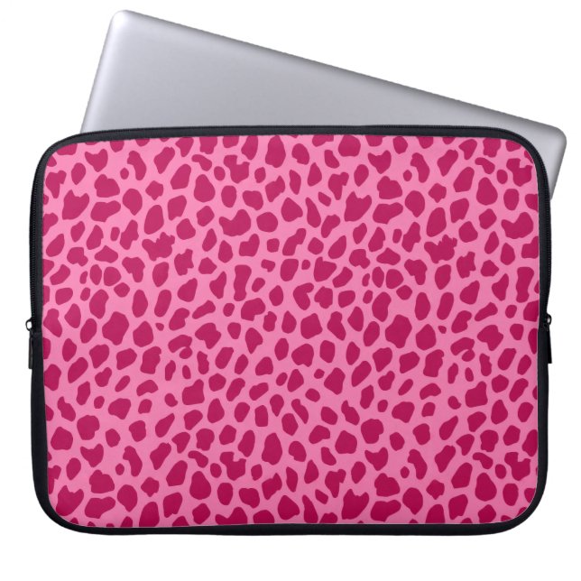 Capa Para Notebook Leopardo Imprime Girassol y2k Estético Rosa (Frente)