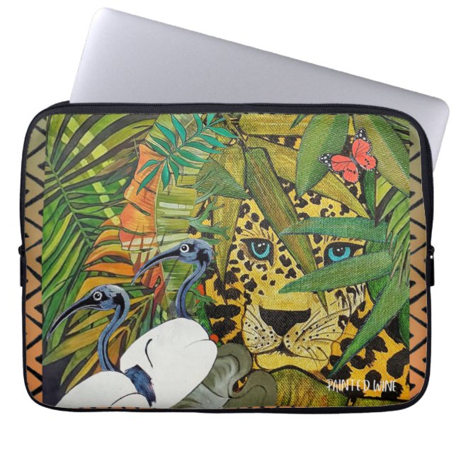 Capa Para Notebook Leopardo Sagrado (Frente)