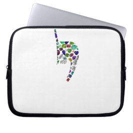 Capa Para Notebook Letra 'YOD' feita com Gems em Todas as Cores