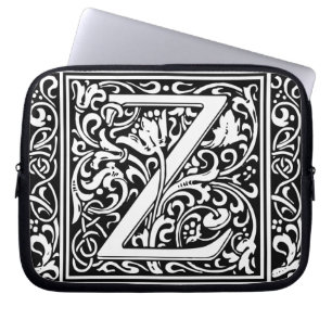 Capa Para Notebook Letra Z Monograma Medieval Arte Nova