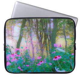 Capa Para Notebook Levantamento do Sol Brilhante com Confluentes Rosa