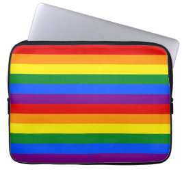 Capa Para Notebook LGBTQ+ Rainbow Flag Stripes for Pride Month - 