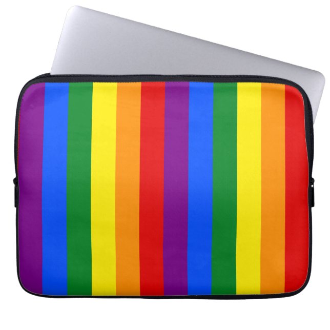 Capa Para Notebook LGBTQ+ Rainbow Flag Stripes for Pride Month -  (Frente)