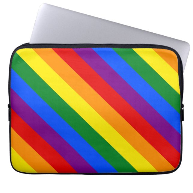 Capa Para Notebook LGBTQ+ Rainbow Flag Stripes for Pride Month -  (Frente)