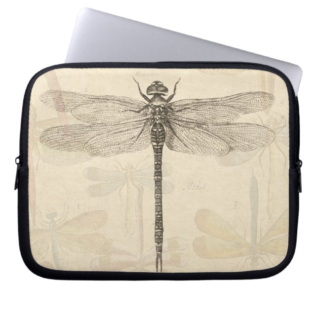 Capa Para Notebook Libélula Vintage Antiga Clássica Natureza (Frente)
