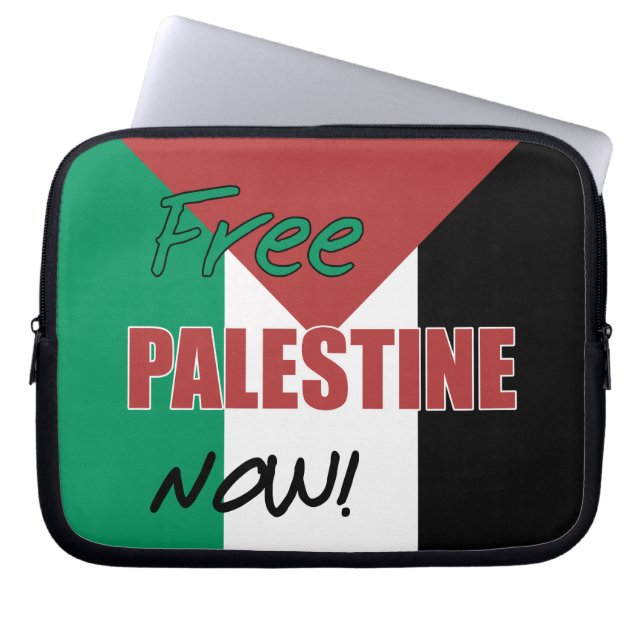 Capa Para Notebook Liberdade da Palestina Agora Bandeira Palestina (Frente)