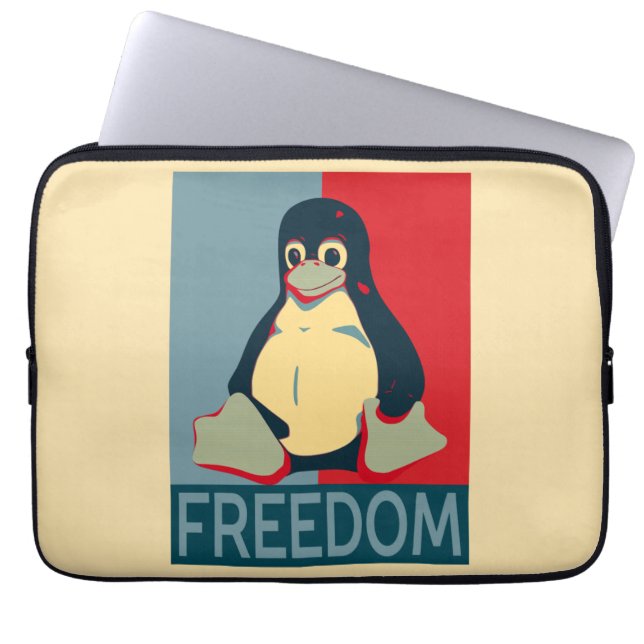 Capa Para Notebook Liberdade de transmissão para usuários Linux (Frente)