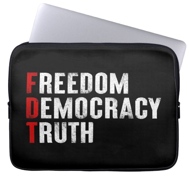 Capa Para Notebook Liberdade Democracia Verdade (Frente)
