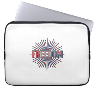 Capa Para Notebook Liberdade Fogos de Artifício Patrióticos Camisa Ve