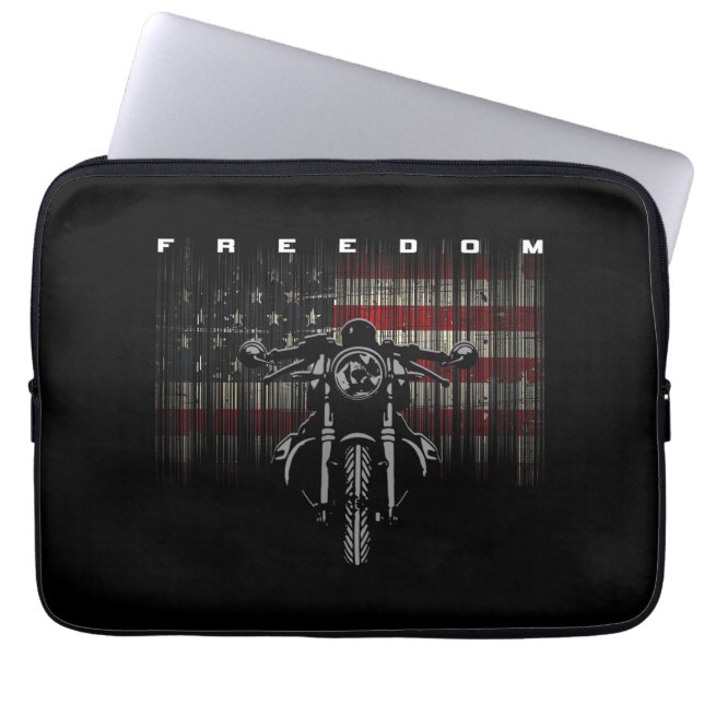 Capa Para Notebook Liberdade para motocicleta americana (Frente)