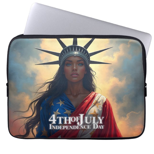 Capa Para Notebook Liberdade reimaginada - Uma nova face da liberdade (Frente)