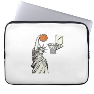 Capa Para Notebook Liberty Basquete Enterrada Desenho de Gravura Vint