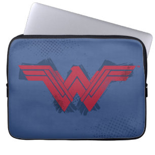 Capa Para Notebook Liga da Justiça Símbolo de Mulher Maravilha esc