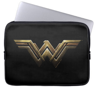 Capa Para Notebook Liga da Justiça Símbolo de Mulher Maravilha Met