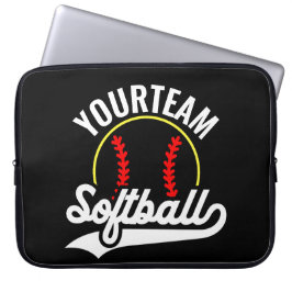 Capa Para Notebook Liga Personalizada do ADD do Jogador do Softball T
