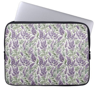 Capa Para Notebook Lilac e Sage - desacoplamento floral