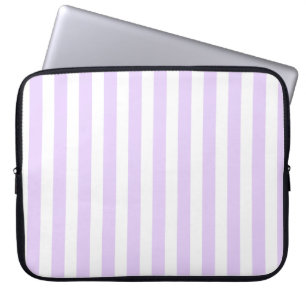 Capa Para Notebook Lilac, púrpura e listras brancas