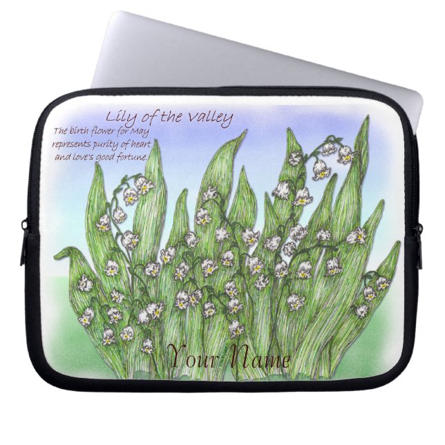 Capa Para Notebook Lily do Vale (Frente)