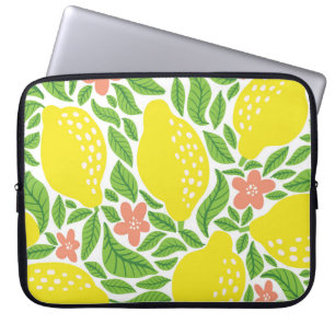 Capa Para Notebook Limão Citrus Summer Vintage Patterno