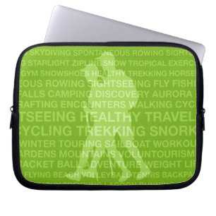 Capa Para Notebook Limão de Tipografia de Trekking Saudável