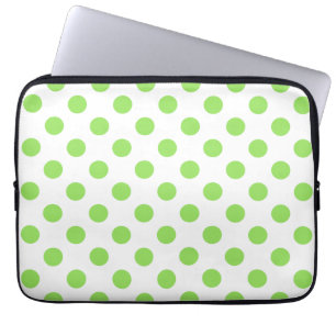 Capa Para Notebook Limão e bolinhas brancas