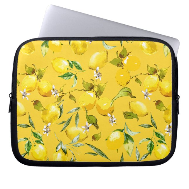 Capa Para Notebook Limões de aquarela 8 (Frente)